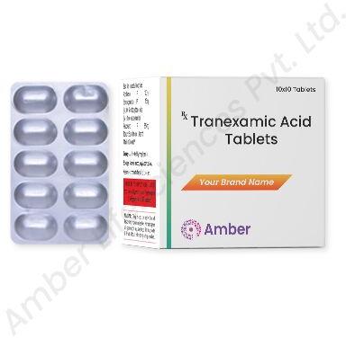 Tablet Tranexamic Acid, for Hospital, Shelf Life : 2Yrs