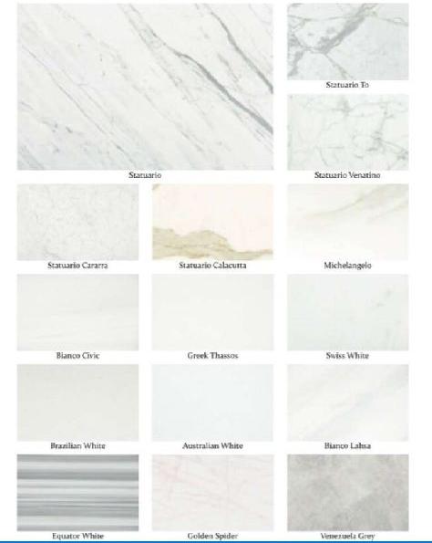 Polished Imported Marble, For Building, Flooring, Color : White