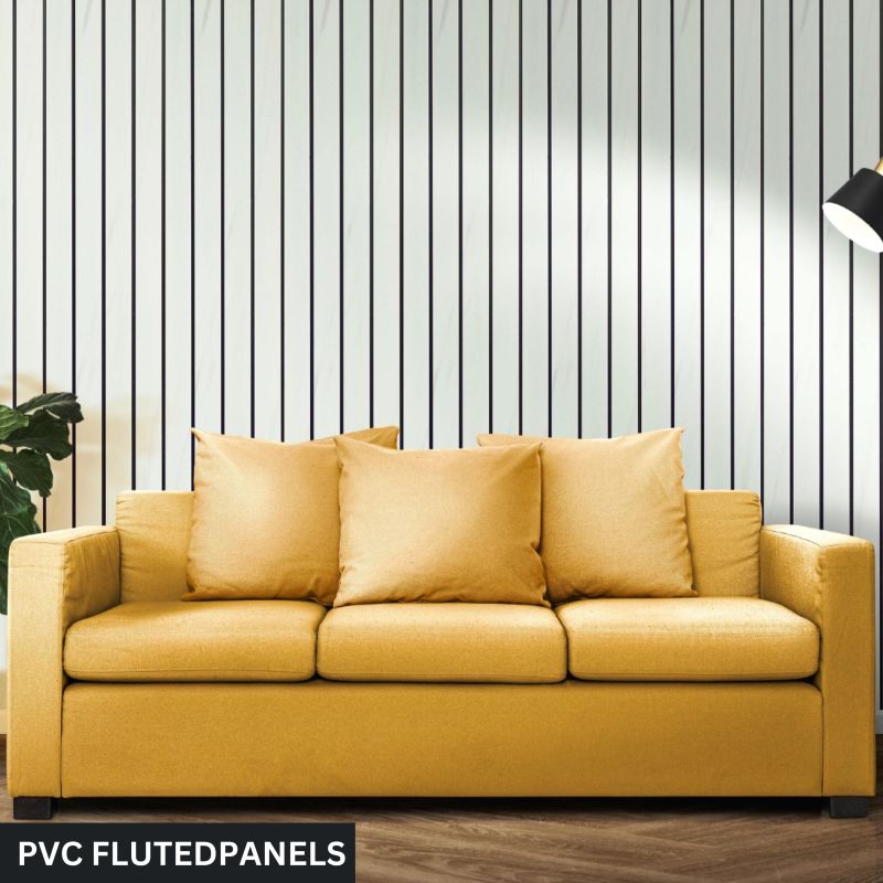 5-6 kgs PVC Fluted Panels, Length : 10'