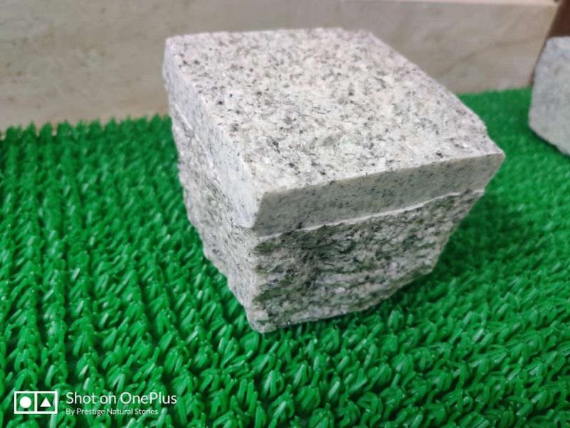 4MH Enterprises Bush Hammered Plain grey cobble stone for Flooring