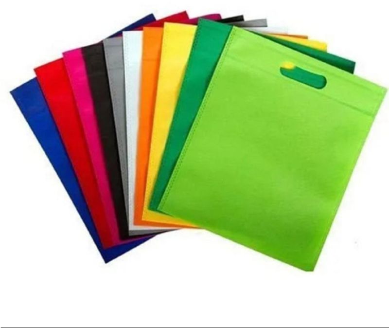 Yellow Non Woven D Cut Bags, For Shopping, Size : 14x19