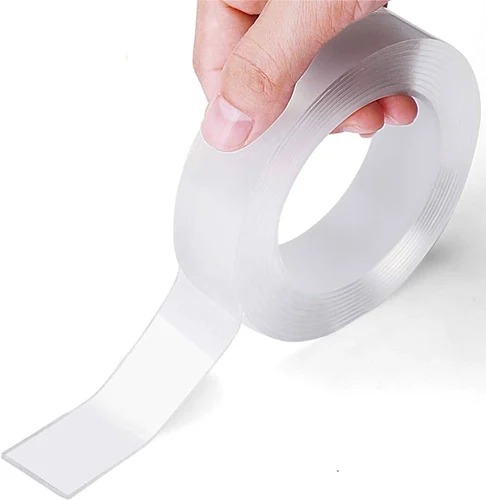 Transparent Double Sided Adhesive Tape, Design Printing : Plain