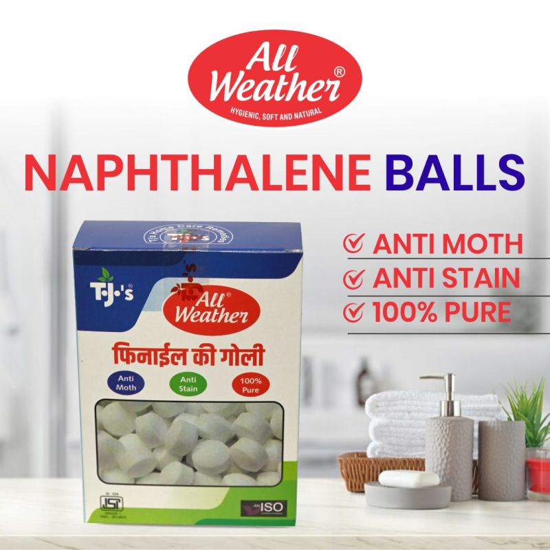 White Round Naphthalene Balls