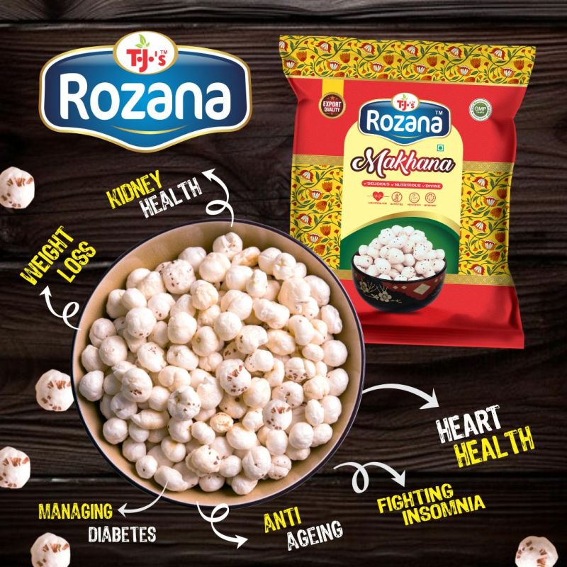 Rozana Plain Makhana, Packaging Type : Packet