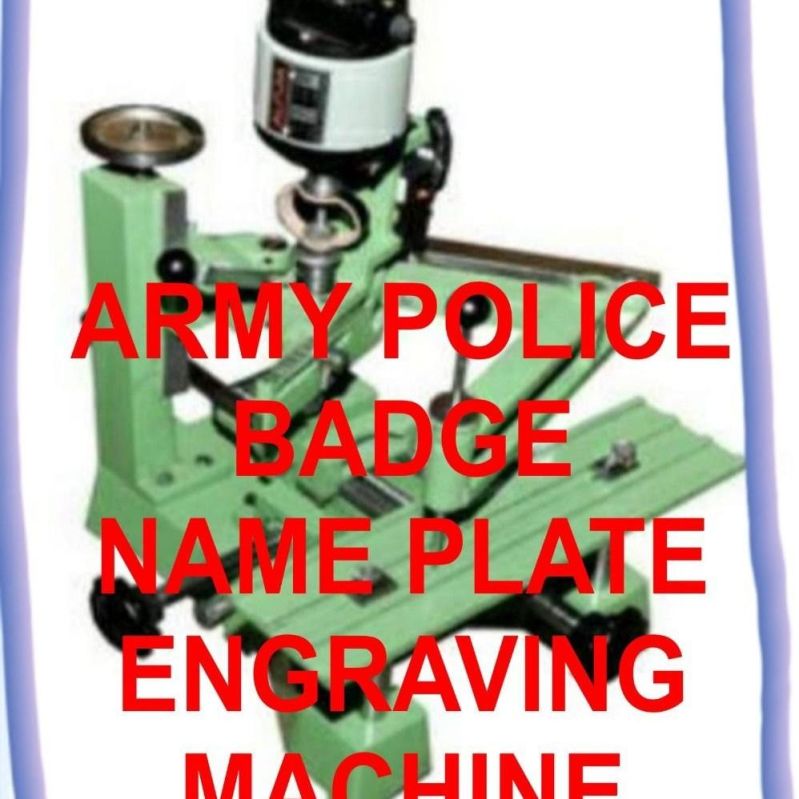 Army Police Pocket Badge Nameplate Engraving Machine