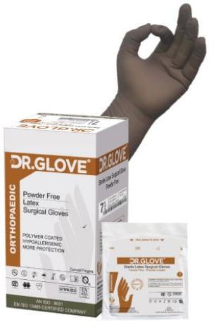 Natural High Grade NR Latex. Orthopaedic Latex Surgical Gloves