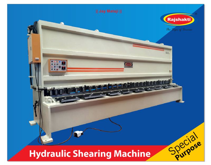 Rajshakti Hydraulic Plate Shearing Machine, Automatic Grade : Semi Automatic, Fully Automatic, Automatic