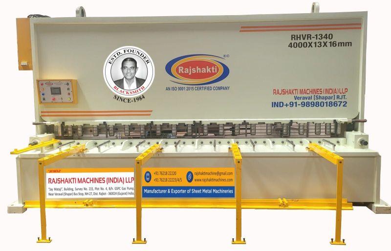 Rajshakti Semi Automatic Mild Steel hydraulic sheet shearing machine