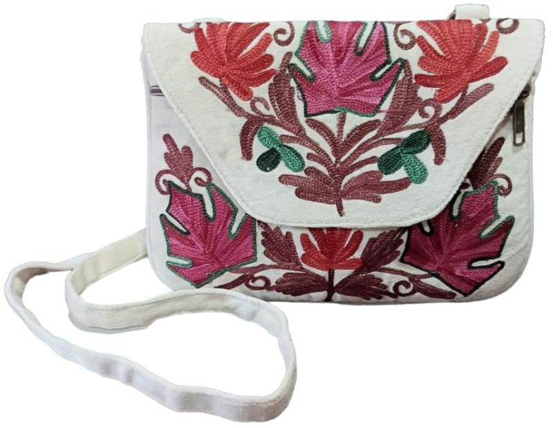 Kashmiri Embroidery Croco Sling Bags