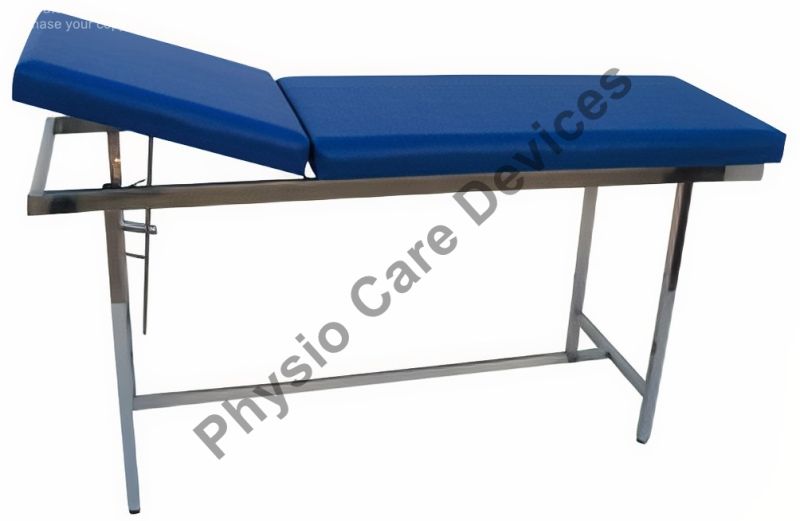 Multicolor Rectangle Physio Metallic Treatment Table (Fixed Height), for Hospital, Fabric material : Rexine