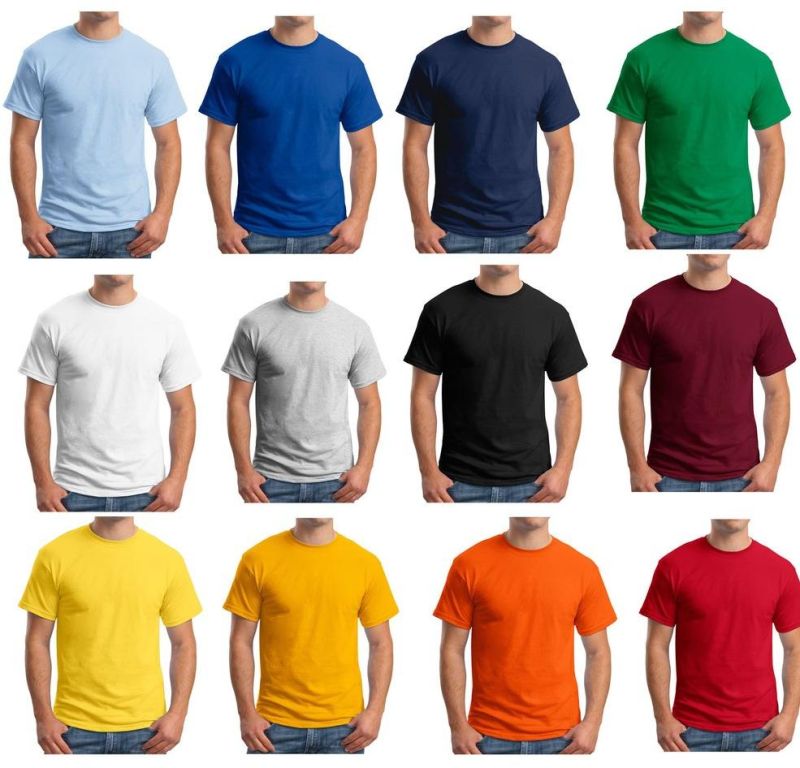 Printed Cotton Round Neck Plain T-Shirts