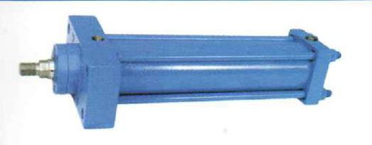 Semi-Automatic Front Flange Mounting Hydraulic Cylinder, for Industrial Use, Color : Sky Blue