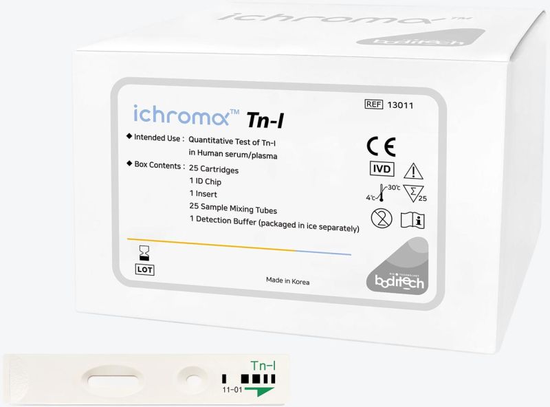 White ichroma Troponin I (Tn-I) Plus, for Clinical, Clinic, Lab, Packaging Type : Box