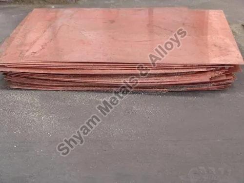 Brown Rectangular Plain Copper Clad Sheets, For Industrial, Surface Treatment : Polished