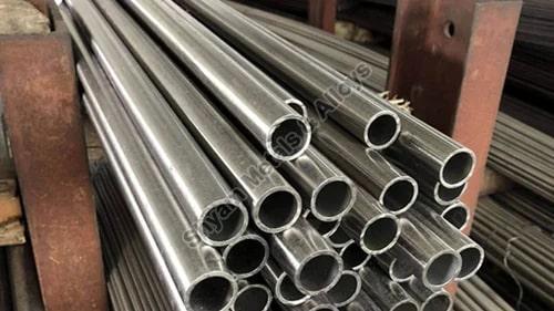Grey Round Polished Mild Steel ERW Pipes, for Industrial