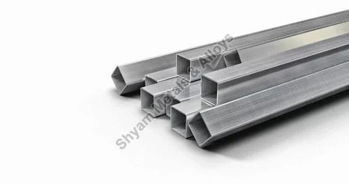 Grey Polished Stainless Steel Square Tubes, for Industrial Use, Length : 6 Meter