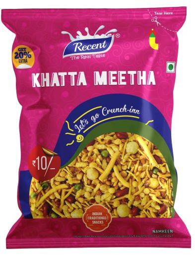 Yellow Recent Khatta Meetha Namkeen, for Snacks, Taste : Salty