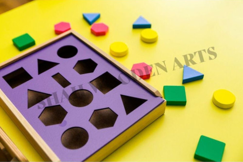 Paint Coated Wooden Shape Sorter, For Baby Playing, Size : Customise
