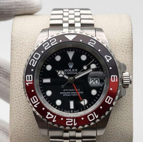 Rolex GMT Master II Red & Black Bezel  First Copy Watch