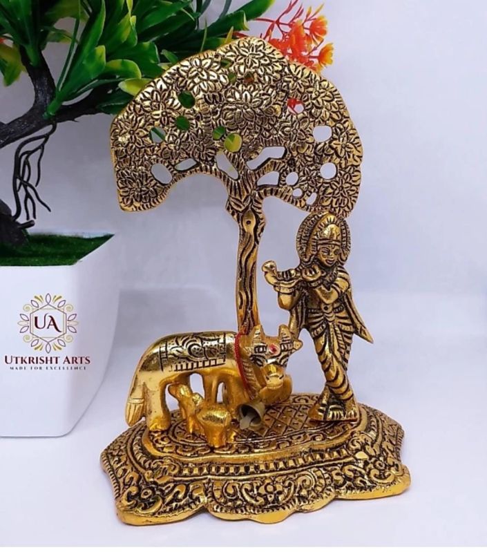 Brass Krishna Statue