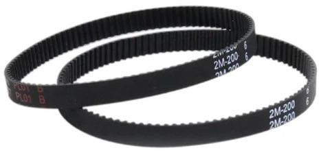 Rubber Plain Closed Timing Belt, for Automobile Use, Color : Black