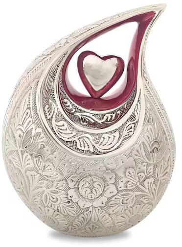 Adult Teardrop Brass Cremation Urn, for Home Decor, Style : Modern