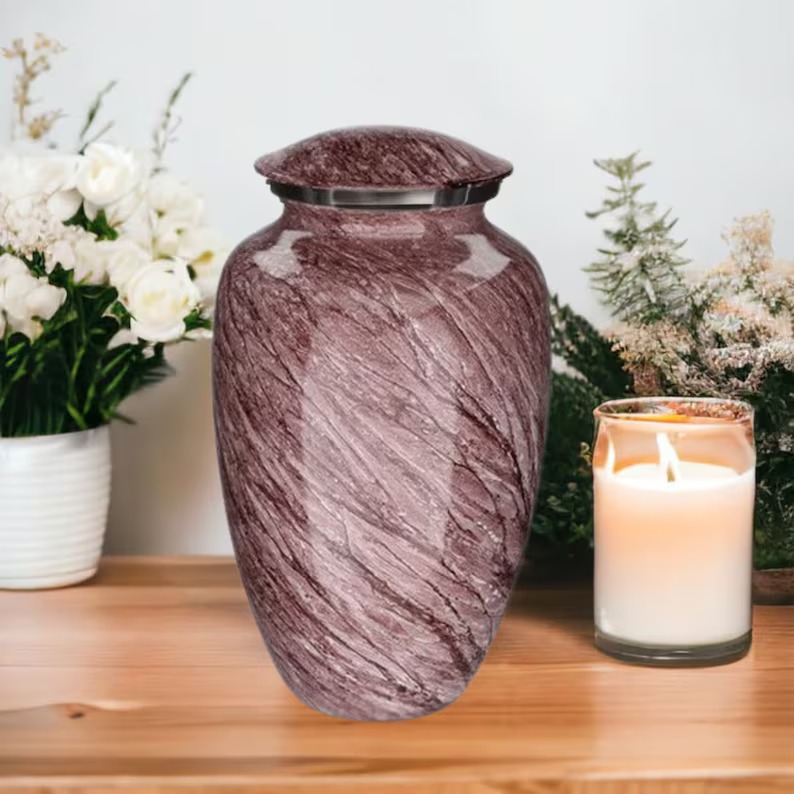 Handcrafted Marble Finish Human Ash Urn, Feature : Crack Proof, Leakage Proof