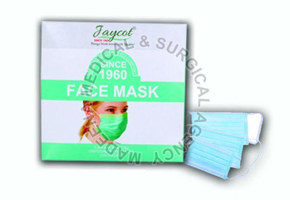 Green Jaycot Non Woven Surgical Face Mask, for Hospital, Clinical