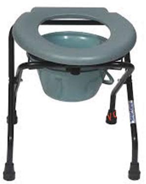 Grey VCOR Healthcare Plain Coated Commode Stool, for Home, Hospital, Size : Universal
