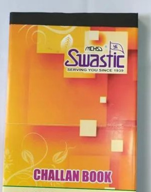 Swastic Challan Book, Size : 7 X 4 Cm