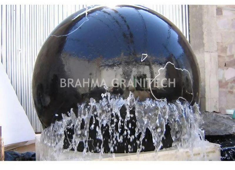 Brahma Modern Granite Marble Sphere Fountain, for School