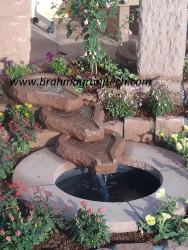 Brown Stone Water Fountain