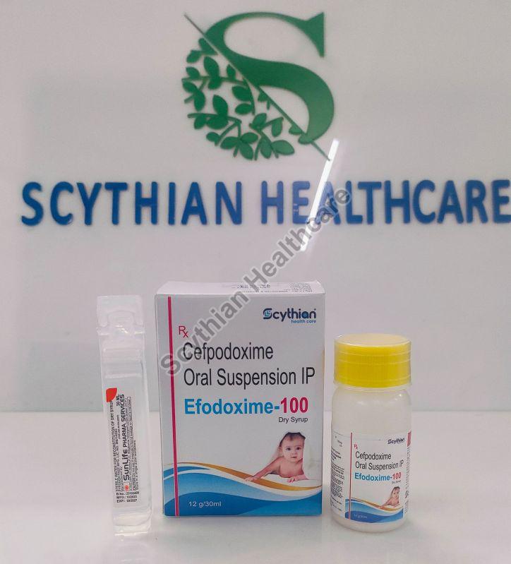 Liquid Efodoxime-100 Suspension, Packaging Type : Plastic Bottle