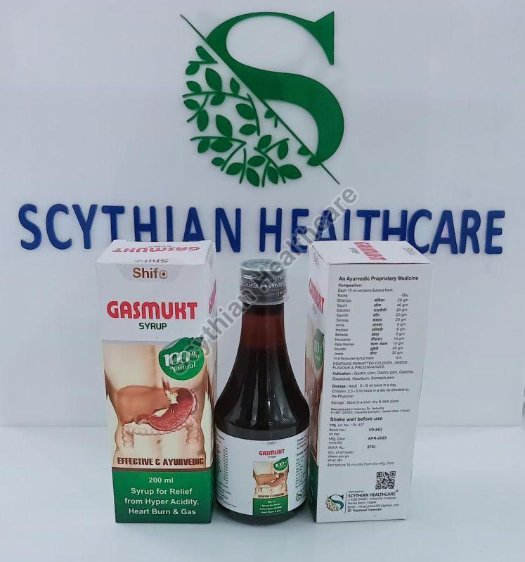 Liquid Shifo Gasmukt Syrup, Packaging Type : Plastic Bottle
