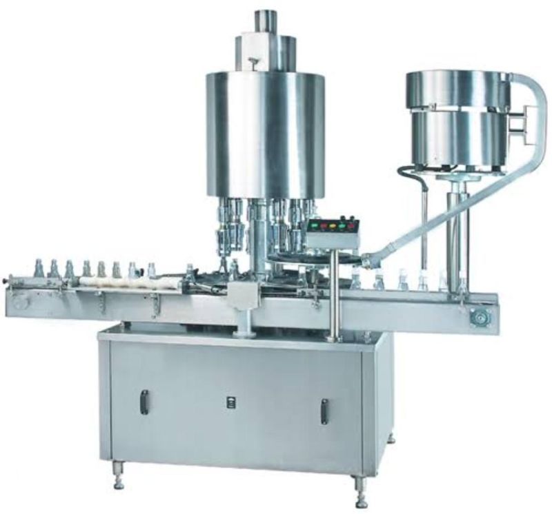220V Polished Stainless Steel Screw Cap Sealing Machine