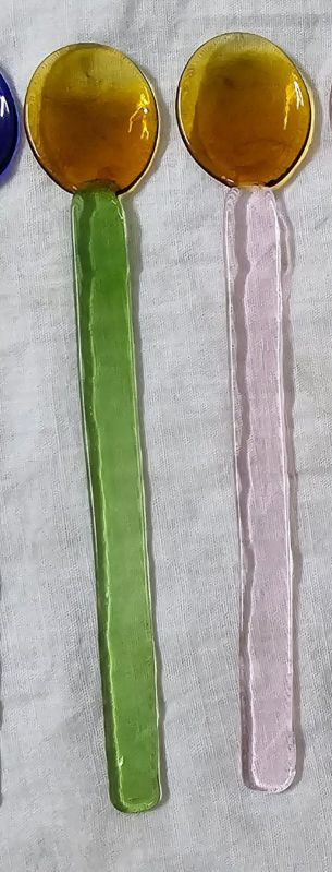 Glass spoons, Color : All