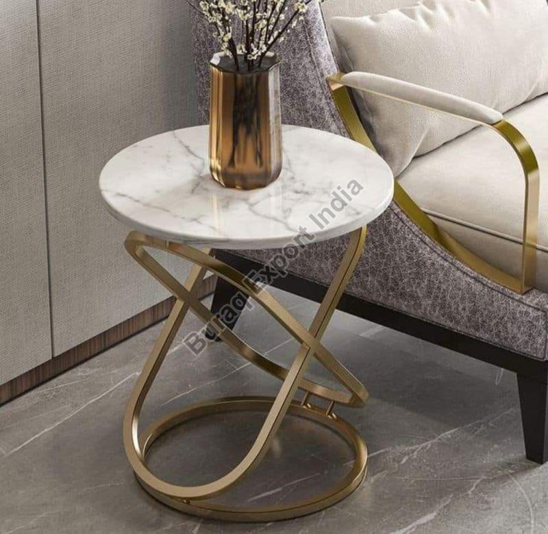 Round Polished Side Tables