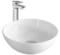 White Round Marcury Ceramic Table Top Wash Basin, Style : Modern