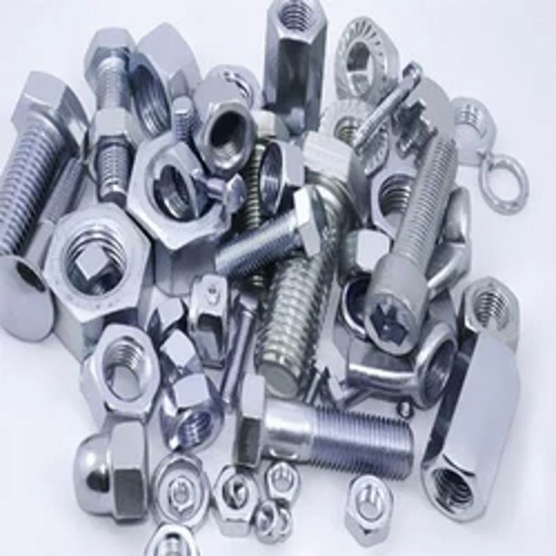 Silver Steel Customised Bolts And Nuts, for Industrial Use