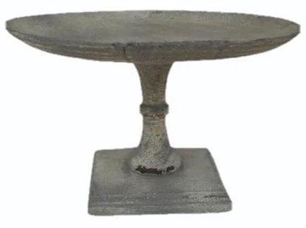 Grey Wooden Cake Stand