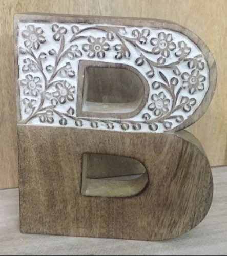 Mango Wood B Alphabet, Size : Standard