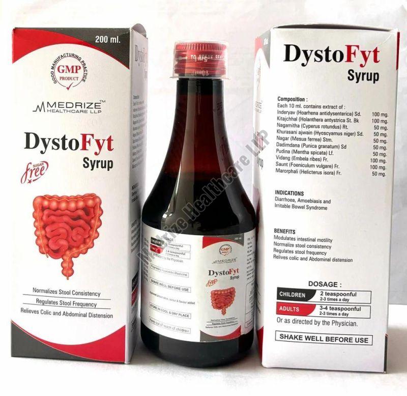 DystoFyt Liquid ayurvedic diarrhea syrup, for Diaorrehea Use, Bottle Size : 200 Ml