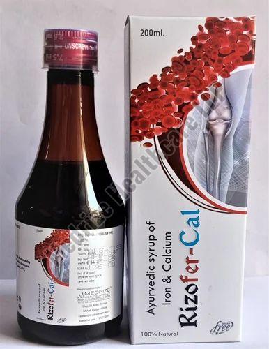 Ayurvedic Iron and Calcium Syrup, Packaging Type : Box