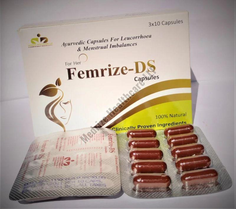 Femrize-DS Ayurvedic Leucorrhoea Capsules