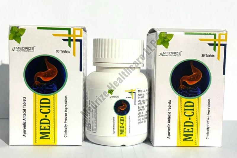 Ayurvedic MED-CID Antacid Tablet, Packaging Type : Bottle