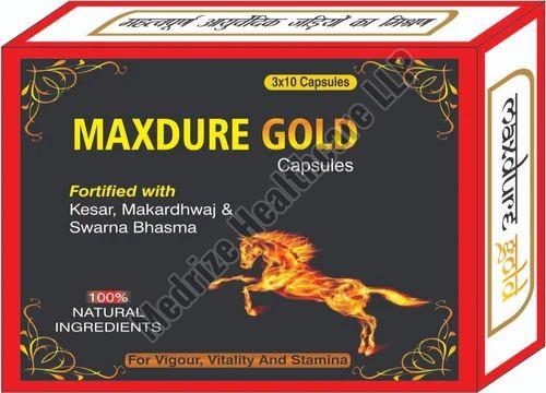 Maxdure Gold Ayurvedic Sex Power Capsule, Shelf Life : 36 months