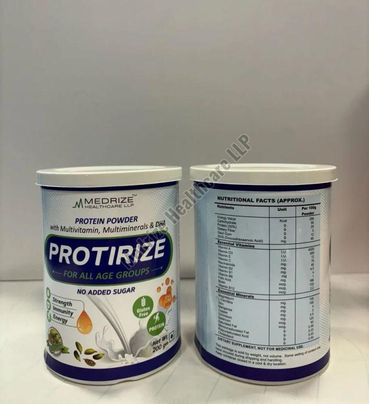 White Dried Protirize Elaichi Protein Powder, for Health Supplement, Packaging Size : 200 Gm