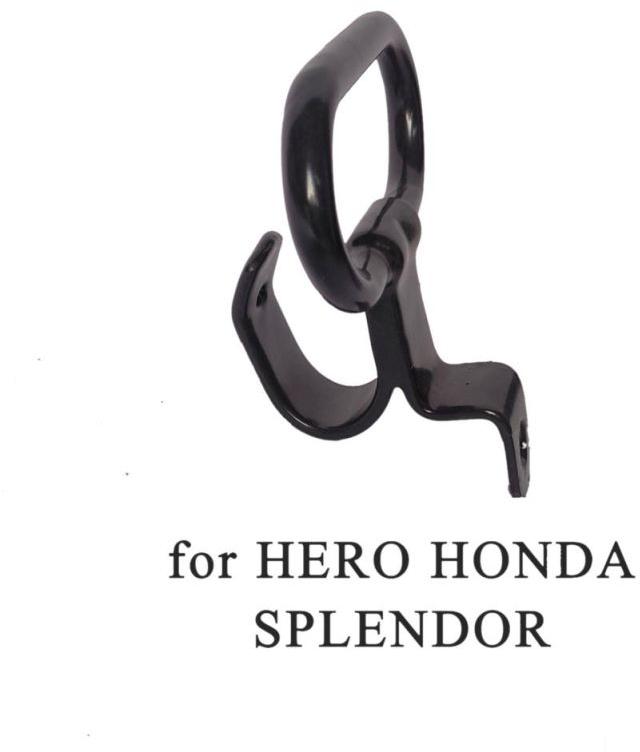 Black Polished Metal Hero Splendor Seat Handle