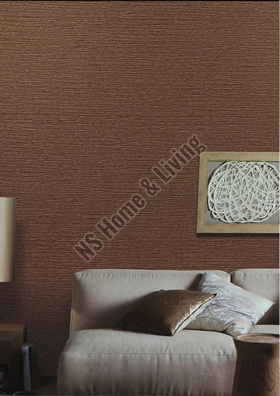 PVC Brown Solid Wallpaper, Style : Modern