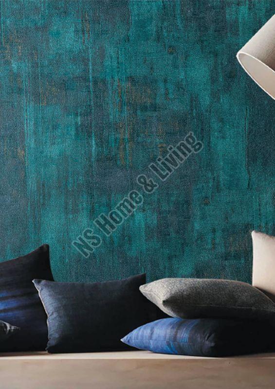 PVC Teal Green Rustic Wallpaper, for Decoration, Style : Modern